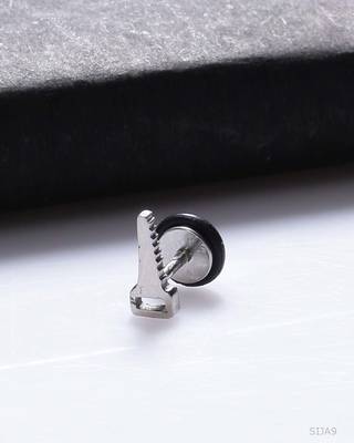 Stud Out Key Pattern Earring 1