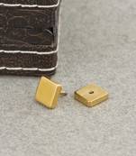 Smart Gold Square Stud Out Earring
