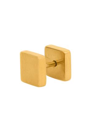 Smart Gold Square Stud Out Earring 3