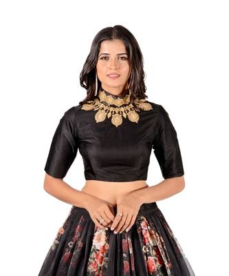 Multi Colour Digital Printed Semi Stitched Lehenga Choli 2