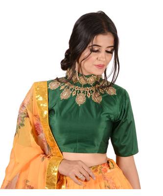 Multi Colour Digital Printed Semi Stitched Lehenga Choli 2