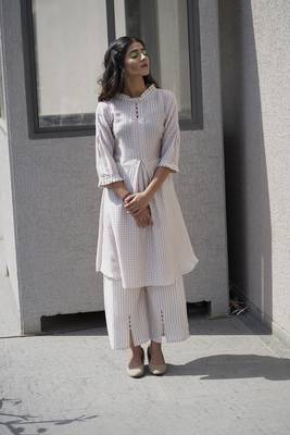 Light Beige Kurti Set 2