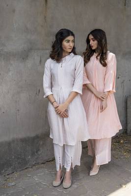 Light Beige Kurti Set 3