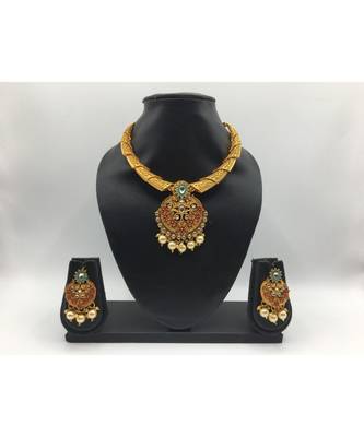 Designer Gold Plated Necklace Sets For Women 1