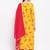 Yellow Floral Print Rayon Kurta Pant & Dupatta Set