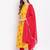Yellow Floral Print Rayon Kurta Pant & Dupatta Set