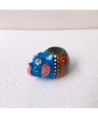 blue Beautiful Candle holder 1