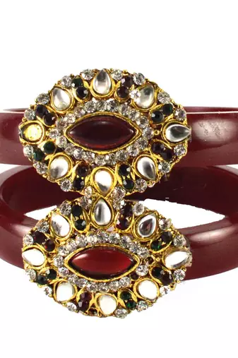 Dazzling Bangles Color-Maroon