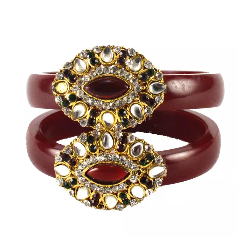 Dazzling Bangles Color-Maroon