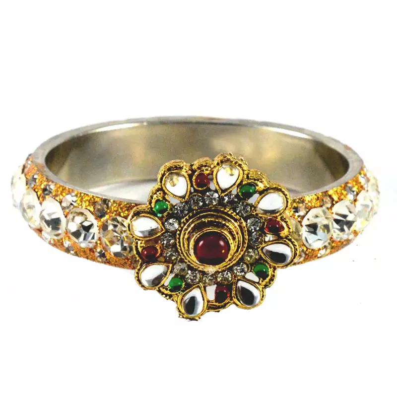 Designer Bangles Color-White
