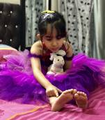 Purple Skirt And Blouse Set