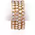 Traditional Ethnic Gold Plated Kundan White and Golden,Bangle Set Jewellery for Women and Girls. Set of Four Bangles.