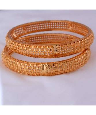 Gold Plated Bangles Set Of 2 1