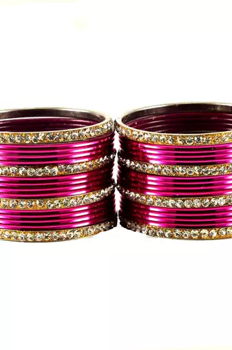 Dazzling Bangles Color-Dark Rani