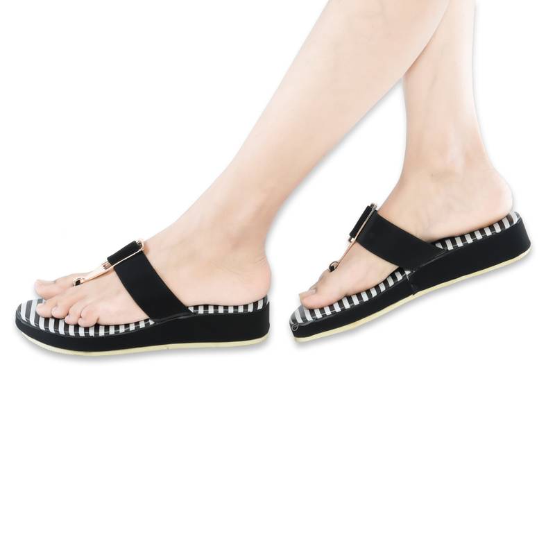 wedges for women black