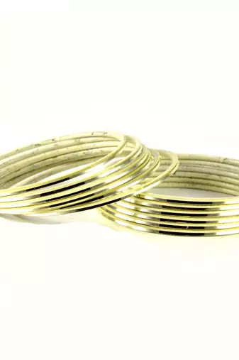 Womens Trendz Bangles Color-Cream