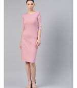 Baked Pink Studded Bodycon Dress