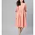 peach Foil Drawstring Dress