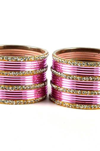Womens Trendz Bangles Color-Pink