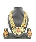 Designer Pink & White Kundan  Necklace Sets