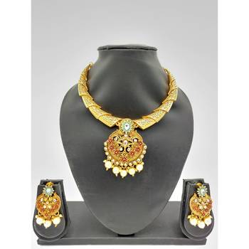 Designer Gold Plated Necklace Sets For Women 2