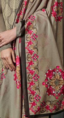 Light-brown chikankari georgette salwar 2