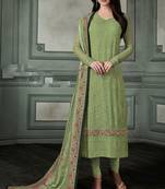 Light-green chikankari georgette salwar