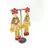 Ruby Stone Gold Plated Earrings