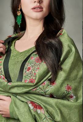 Light-green chikankari georgette salwar 3