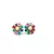 Multicolor american diamonds studs