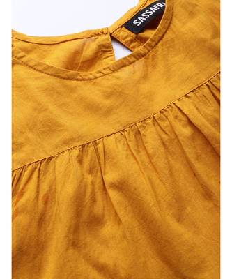 Mustard & Brown Ombre Tiered Maxi 5