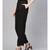 Black Inlay Pocket Palazzo Pants
