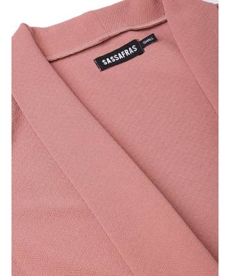 Pink Pocket Detail Longline Shrug 5
