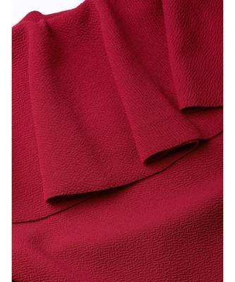 Maroon One Shoulder Ruffle Top 5