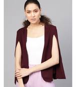 Burgundy Cape Jacket