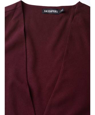Burgundy Cape Jacket 5