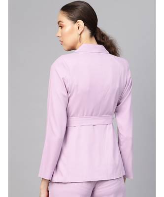 Lavender Belted Jacket 3