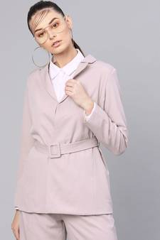 Mauve Belted Jacket