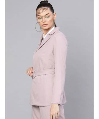 Mauve Belted Jacket 2