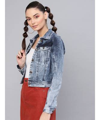 Blue Acid Wash Denim Jacket 2