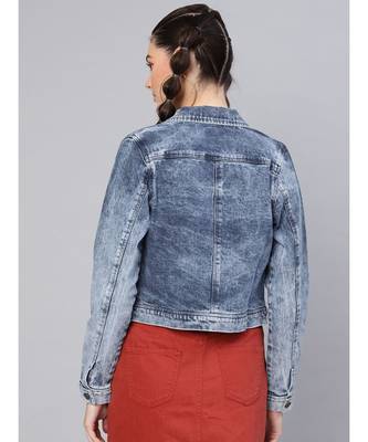 Blue Acid Wash Denim Jacket 3