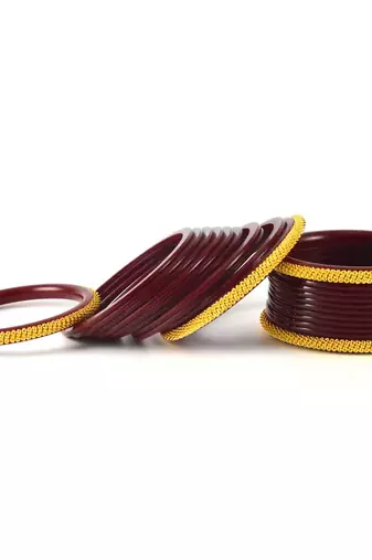Dazzling Bangles Color-Maroon