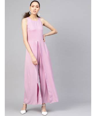 Lavender Wrap leg Jumpsuit 1