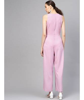 Lavender Wrap leg Jumpsuit 3