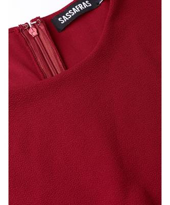 Maroon Layered Jumpsuit 5