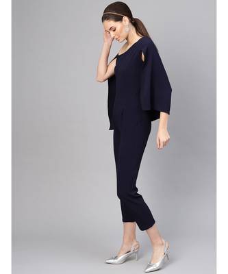 Navy Cape Jumpsuit 2
