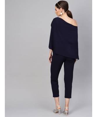 Navy Cape Jumpsuit 3