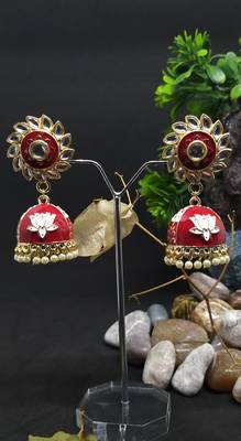 Red earrings 1
