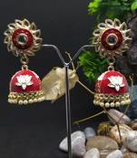 Red earrings