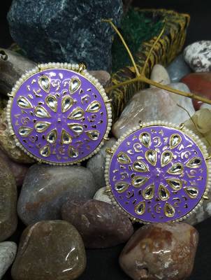 Bollywood Style Meenkari Purple Tops 1